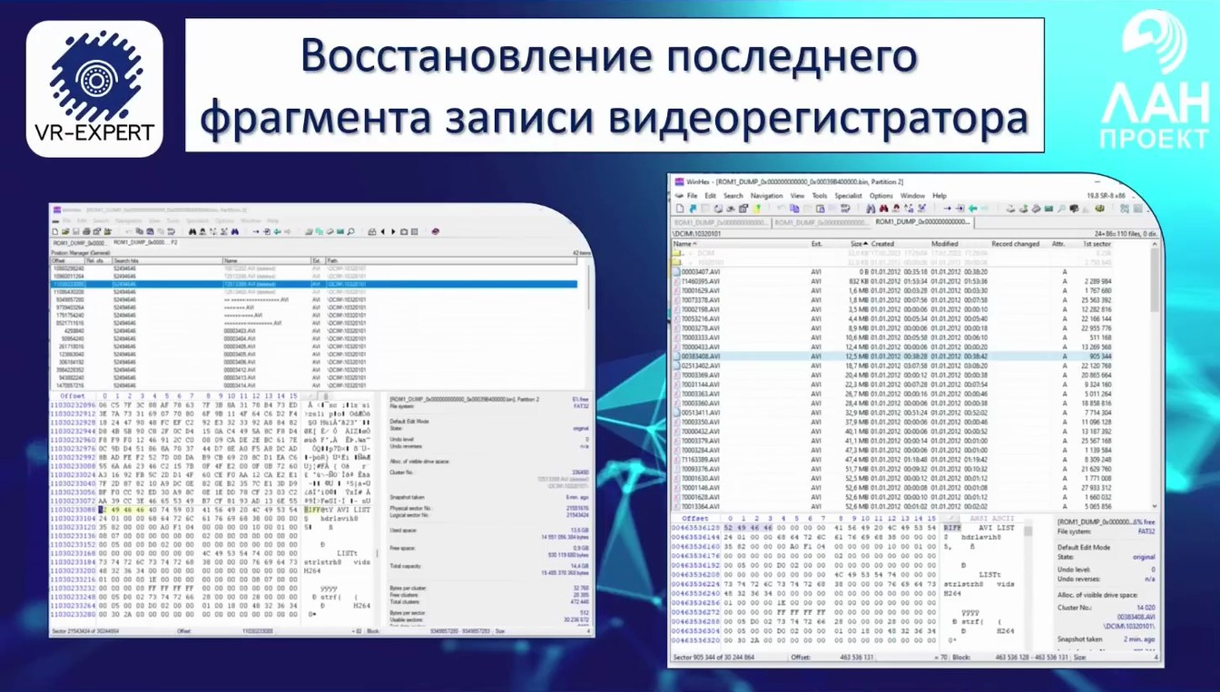 Слайд 20 — Применение VR-EXPERT для исследования видеорегистраторов. Сравнение с зарубежными аналогами