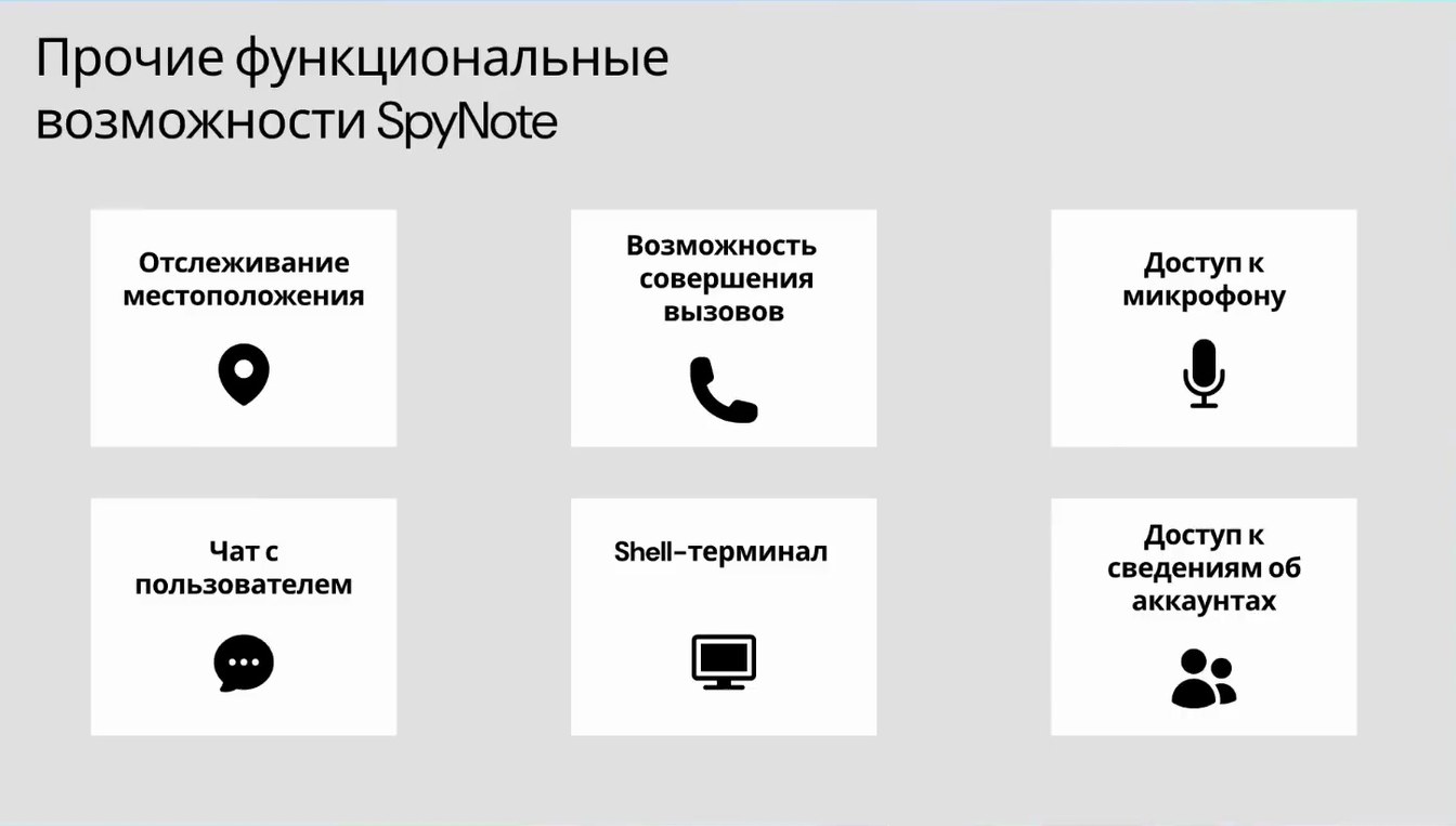 Слайд 11 — SpyNote в действии: как создается, внедряется и исследуется мобильный шпионский троян