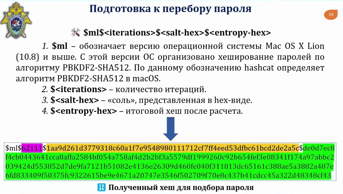 Слайд 15 — Возможности исследования информации методом динамического анализа в персональных компьютерах на базе macOS