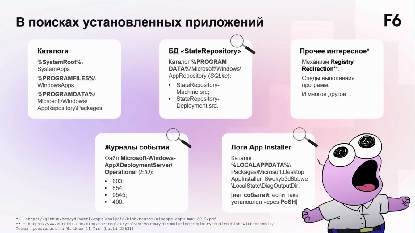 Слайд 11 — UWP под прицелом DFIR: что скрывают современные Windows-приложения