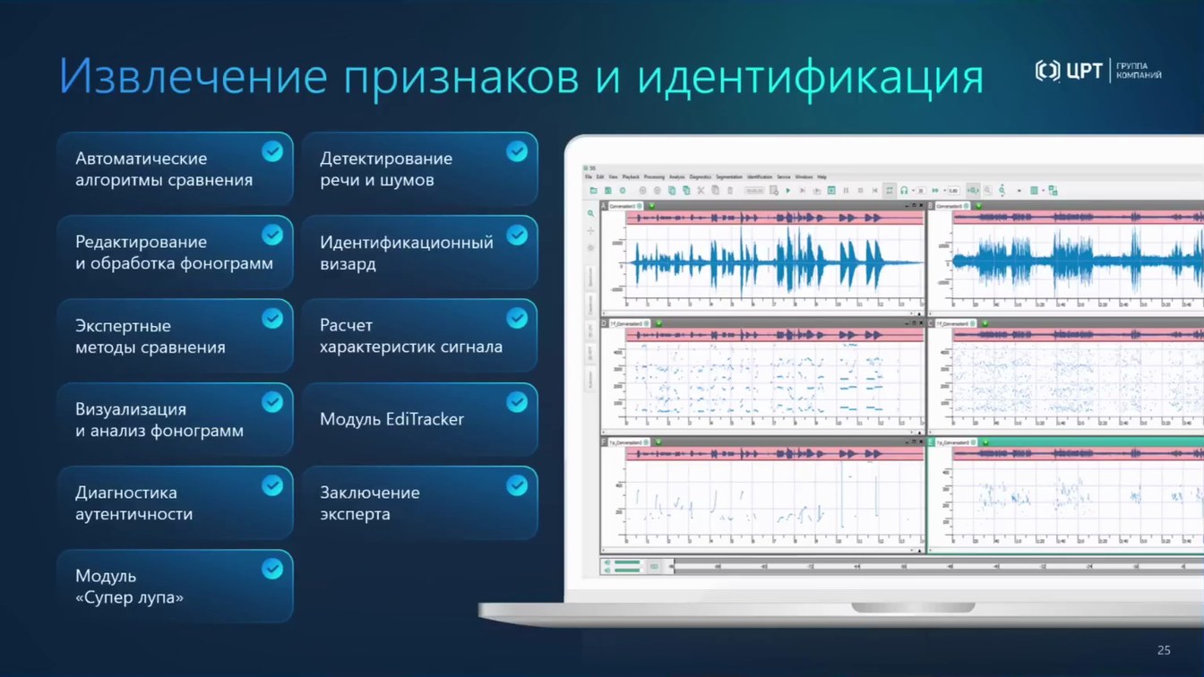 Слайд 31 — От аудио- и видеоданных к доказательствам: AI-аналитика, биометрия и детекция спуфинга и дипфейков